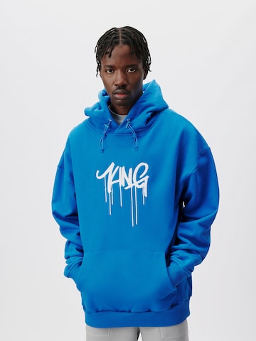ABOUT YOU x Kingsley Coman Sweatshirt 'Liam' in Blue: front