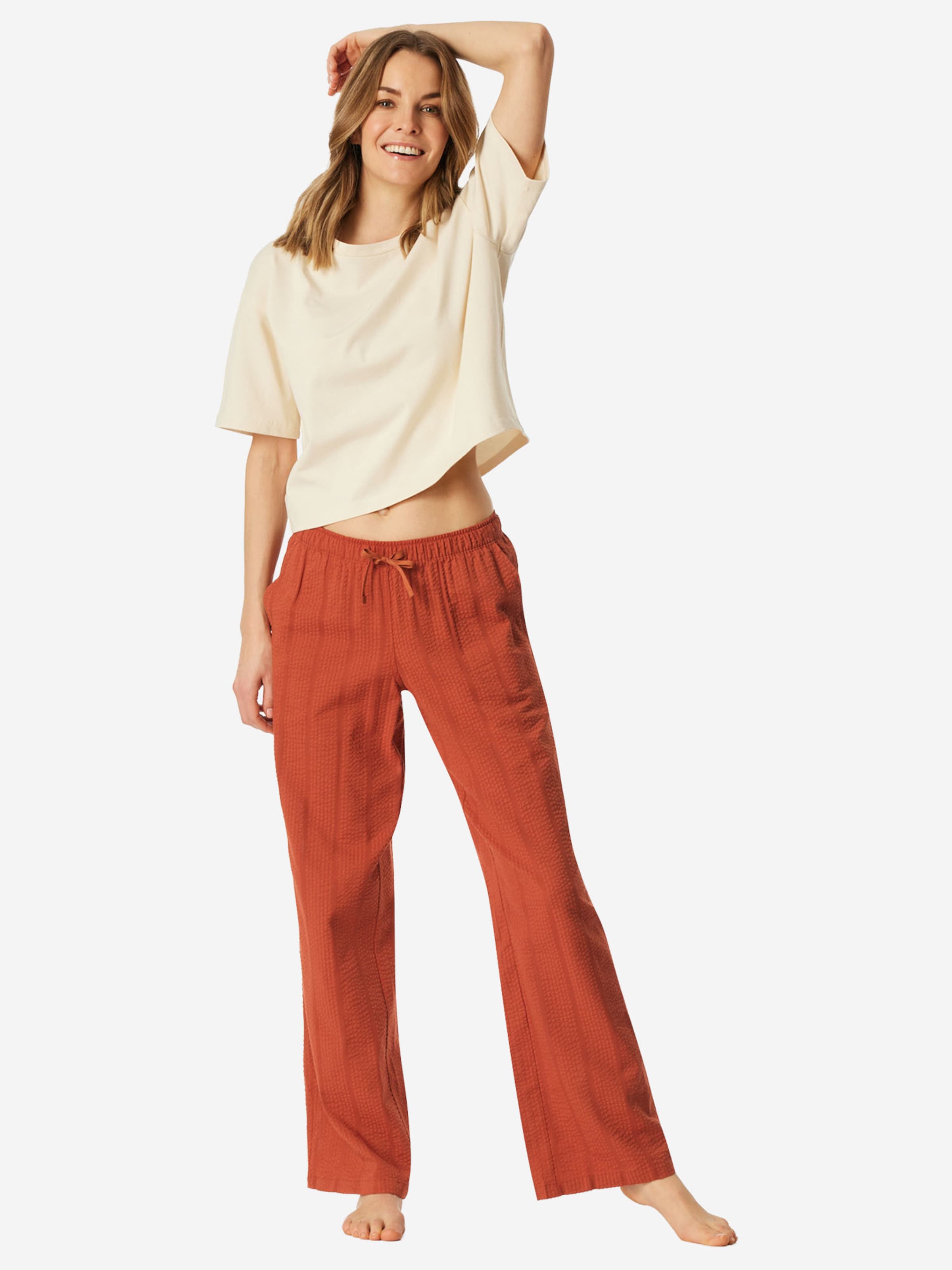 Pantalon de pyjama ' Mix Relax ' SCHIESSER en orange