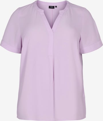 Zizzi Blouse 'Anni' in Lila: voorkant