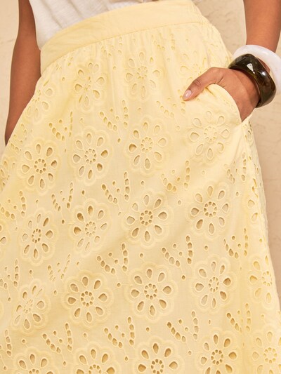 love & roses Skirt in 36 in Light yellow, Item view