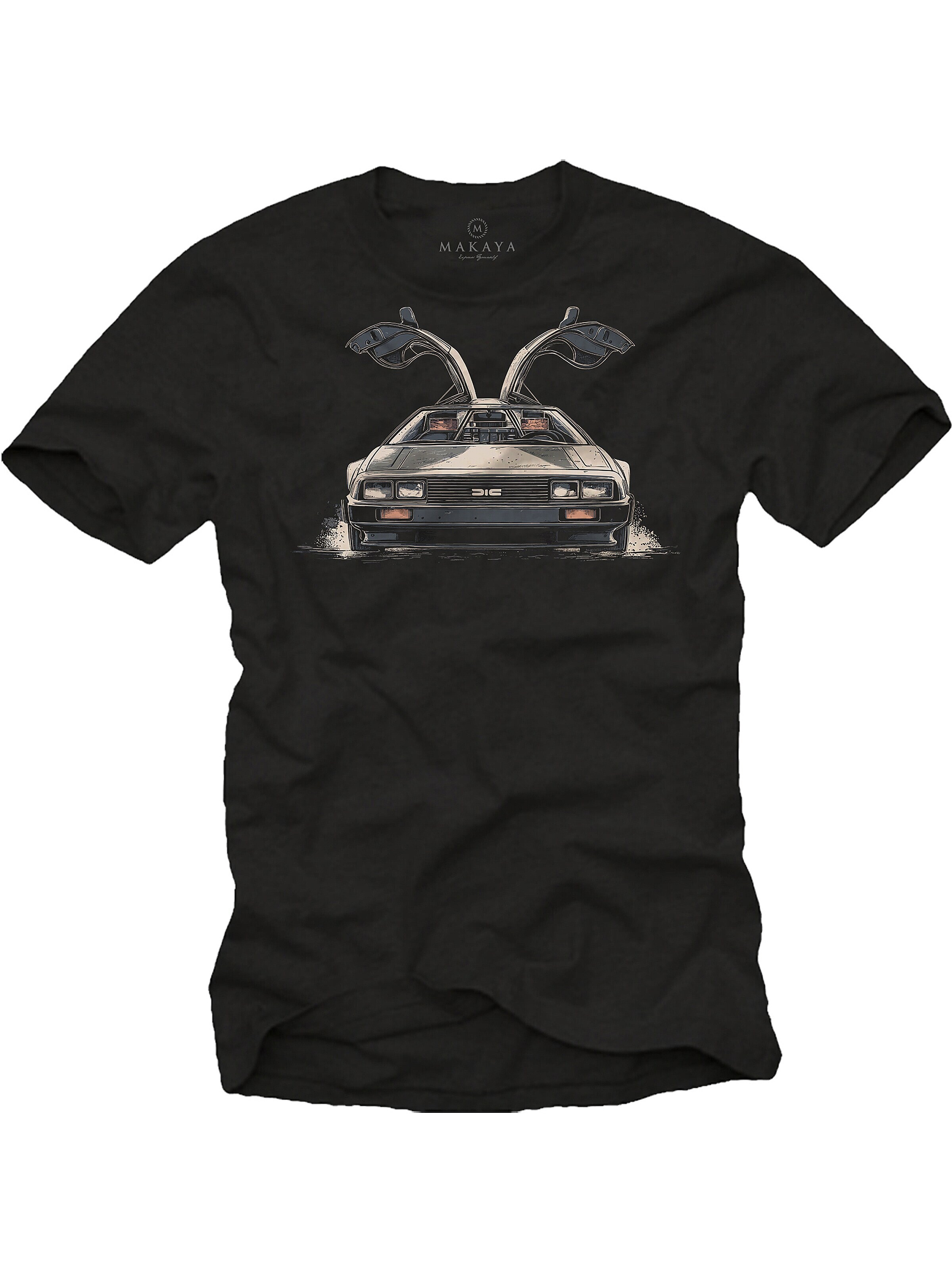 MAKAYA Shirt 'BTF Flügeltürer' in Black: front