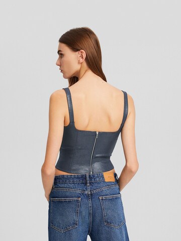 Bershka Top w kolorze niebieski