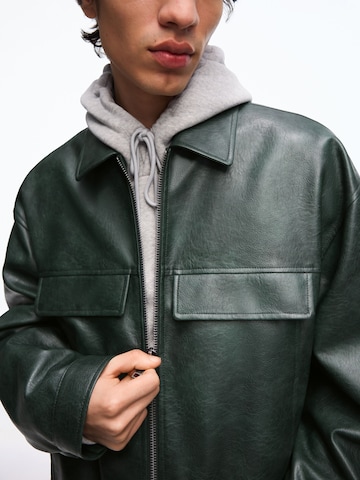 Bershka Átmeneti dzseki - zöld