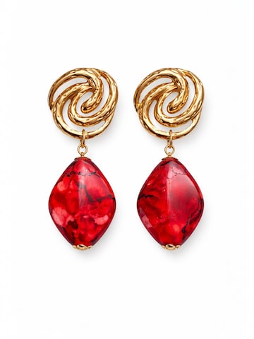 Elena Athanasiadou Earrings in Red: front