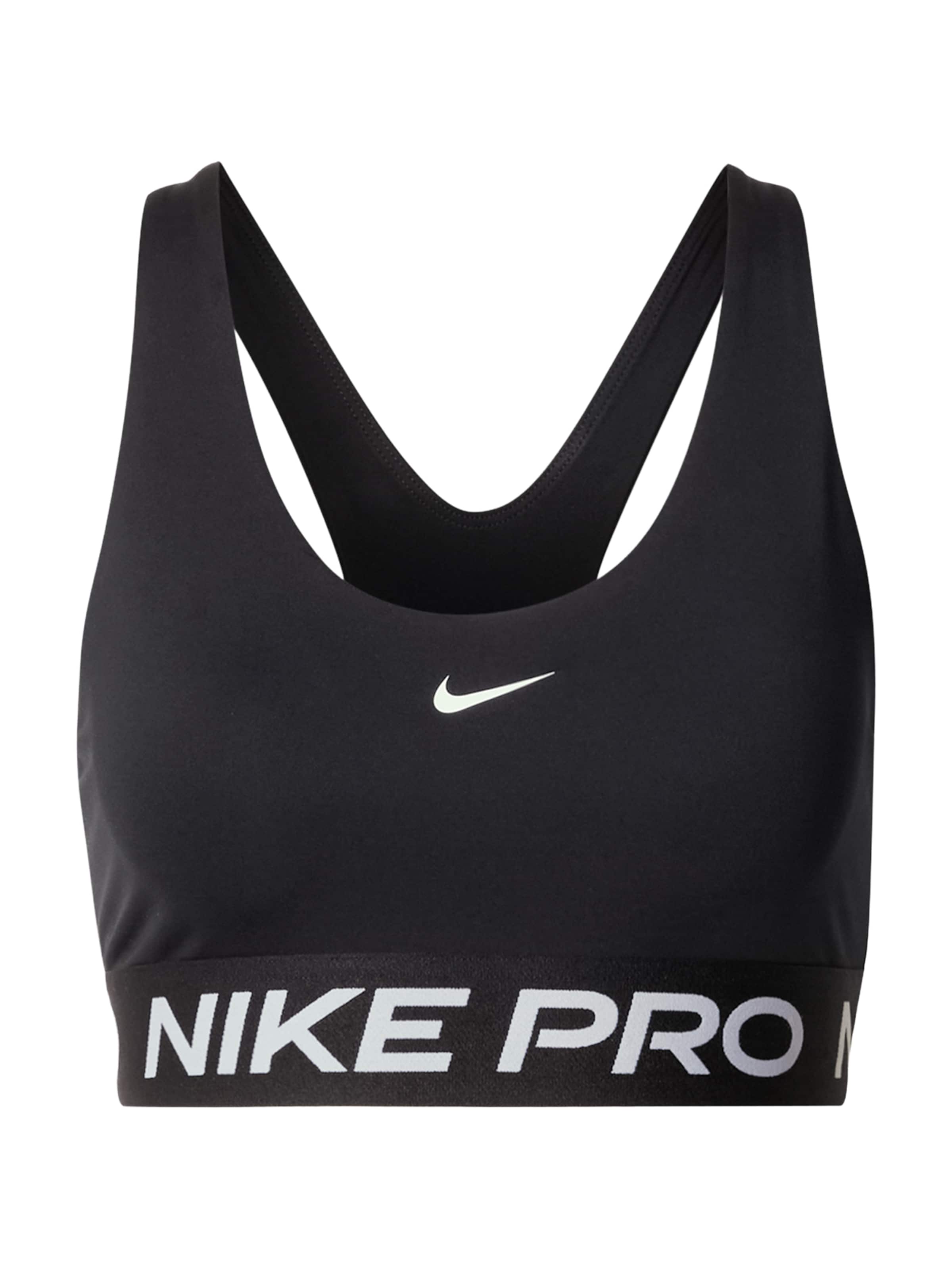 Bustieră Sutien sport 'PRO' de la NIKE pe negru: față