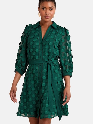love & roses Sukienka koszulowa w kolorze zielony: przód