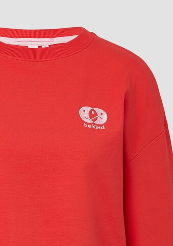 QS Sweatshirt in Rot