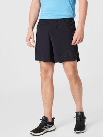 ADIDAS PERFORMANCE Regular Sportbroek in Zwart: voorkant