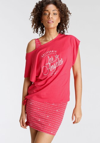 KangaROOS Kleid und T-Shirt in Pink