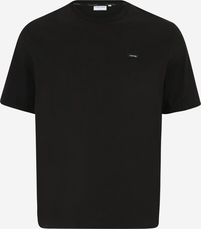 Calvin Klein Big & Tall Μπλουζάκι σε μαύρο / λευκό, Άποψη προϊόντος