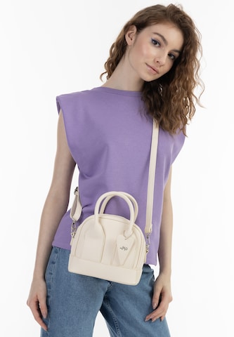 MYMO Ročna torbica | bela barva: sprednja stran