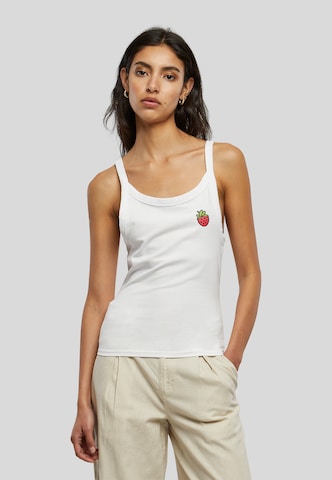 Urban Classics Top 'Strawberry' in Wit: voorkant