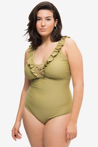 Studio Untold Triangle Swimsuit in Green: front