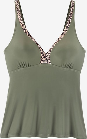 žalia LASCANA Marškinėliai Bikinio viršutinė dalis 'Adelin': priekis