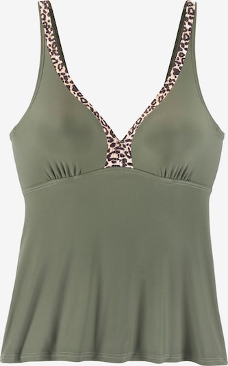 LASCANA Bikinitoppi 'Adelin' värissä beige / ruskea / oliivi / musta, Tuotenäkymä