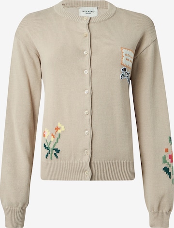 Weekend Max Mara Strickjacke 'TEIERA' in Beige: Vorderseite