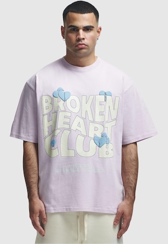 2Y Studios Shirt 'Broken Heart Club' in Purple: front
