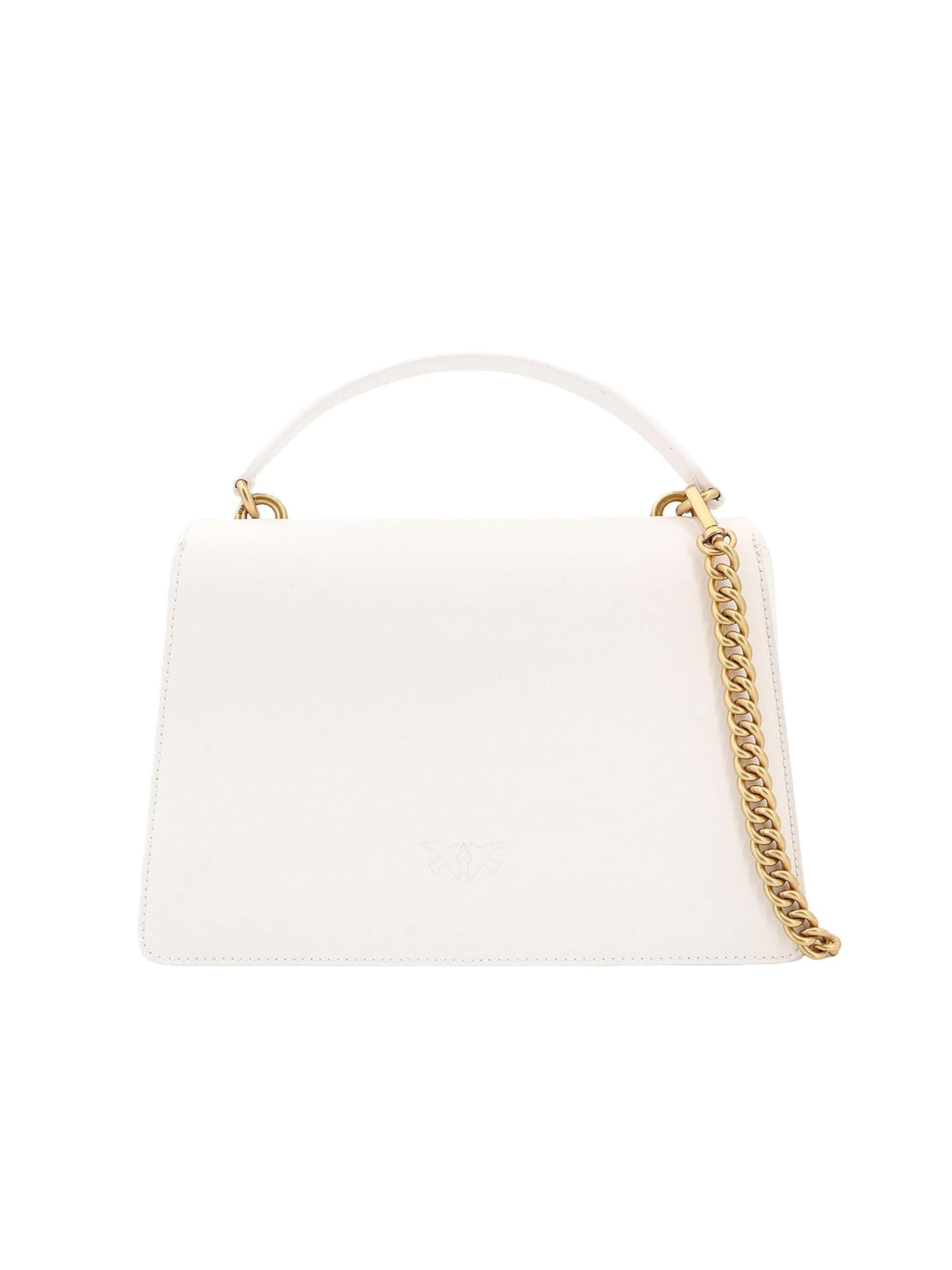 Borsa a spalla '100071 A0F1' di PINKO in bianco