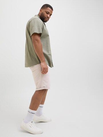 Jack & Jones Plus regular Lærredsbukser i grå