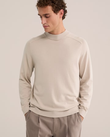 WE Fashion - Jersey en beige: frente