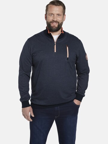 Charles Colby Sweatshirt ' Earl Padric ' in Blauw: voorkant