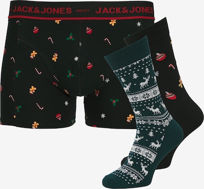 JACK & JONES Bokserishortsit 'JACMISTLETOE' värissä kuusi / punainen / musta / valkoinen, Tuotenäkymä