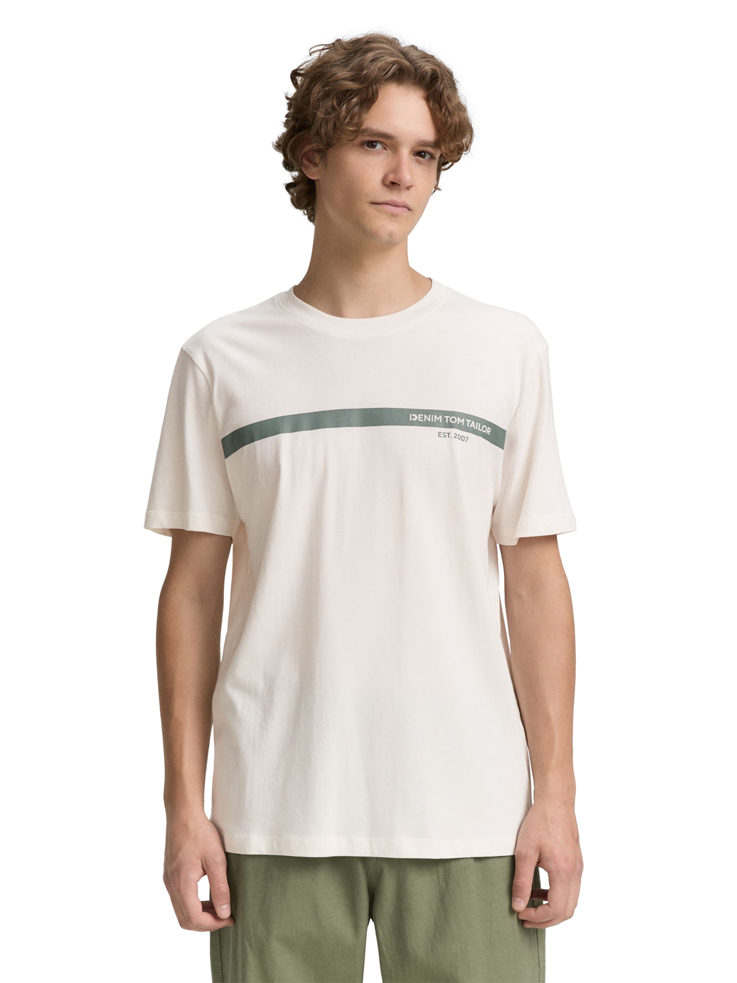 TOM TAILOR DENIM Shirt in White: front