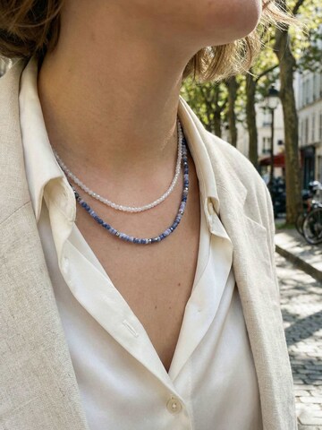 Nemomatheo Necklace 'Twilight Whisper – Filigrane Steinperlenkette' in Gold