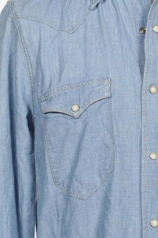 Sandro Button Up Shirt in L in Blue