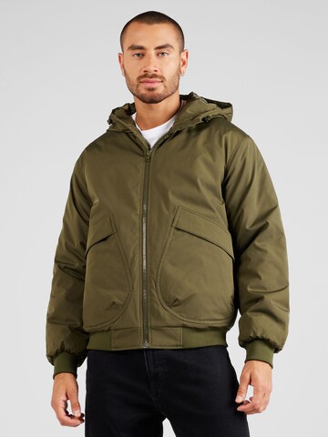 ABOUT YOU Between-Season Jacket 'Jannek' in Green: front