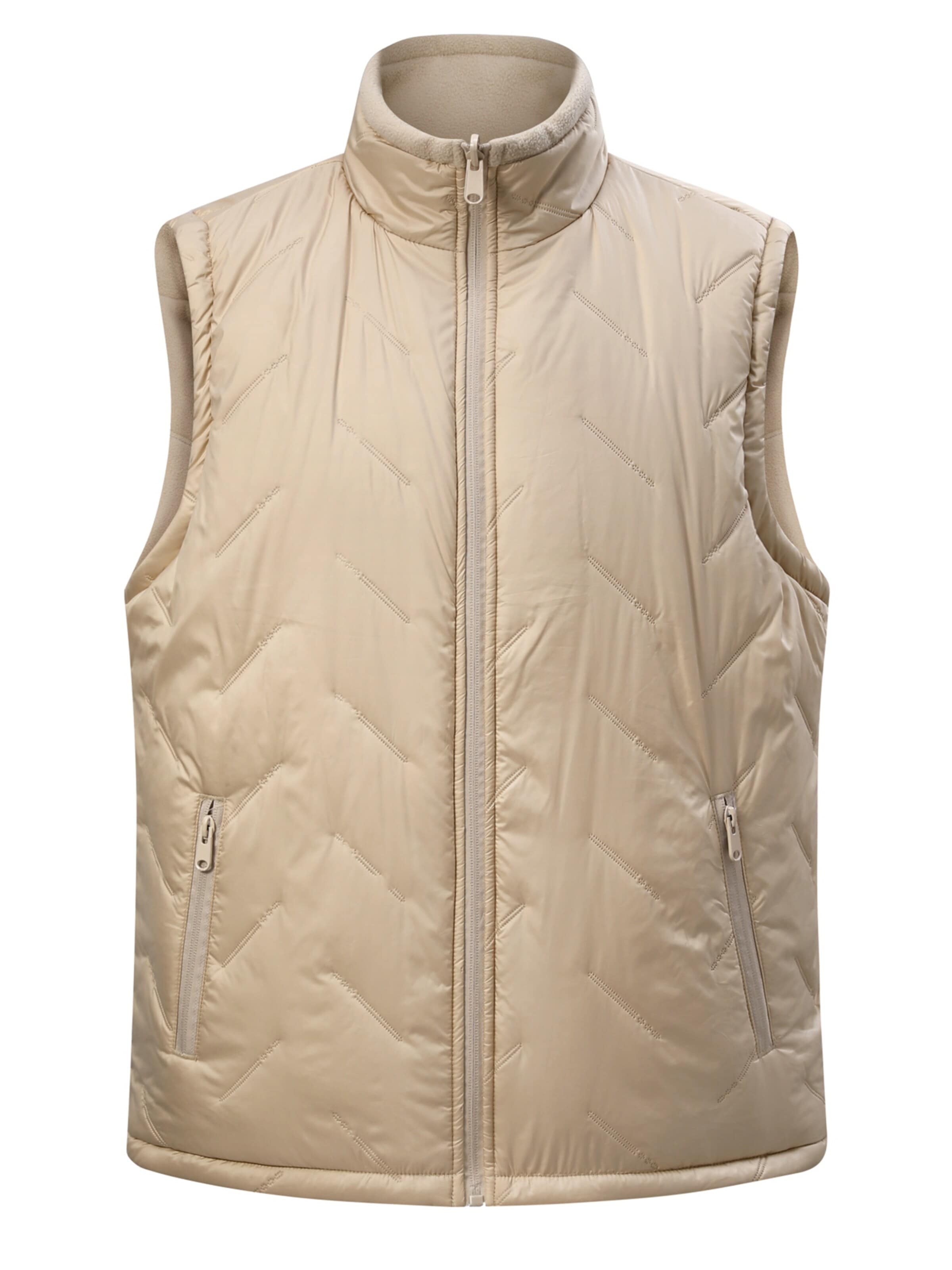 ALLTHEMEN Vest 'Wendekreis' in Beige: front
