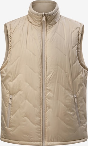 ALLTHEMEN Vest 'Wendekreis' in Beige: front