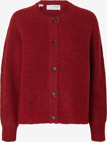 Geacă tricotată 'SLFLULU' de la SELECTED pe roșu: față