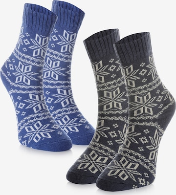 Crea Socks Sukat 'Winter' värissä monivärinen: etupuoli