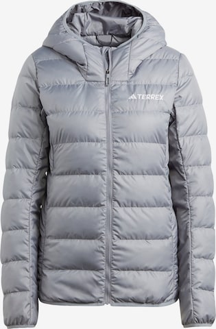 ADIDAS TERREX Outdoor Jacket in Grey: front