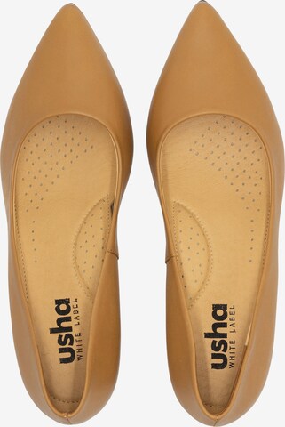 usha WHITE LABEL - Sapatos de salto em castanho