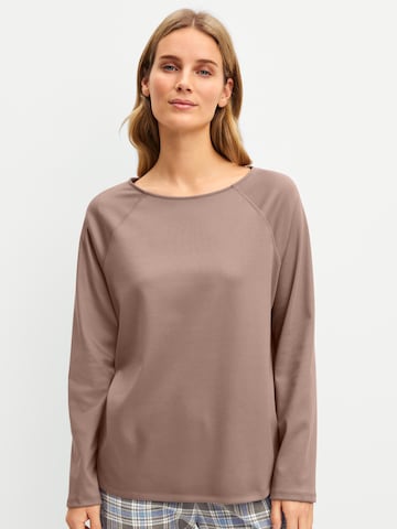 CALIDA Pajama shirt 'Alpine M&M' in Brown
