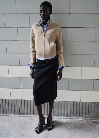 MANGO Jacke 'Sunrise' in Beige