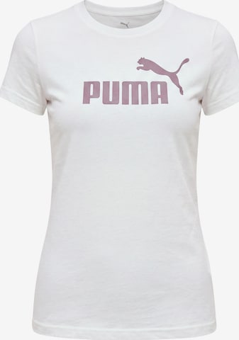 Maglia funzionale 'Ess No. 1' di PUMA in bianco: frontale