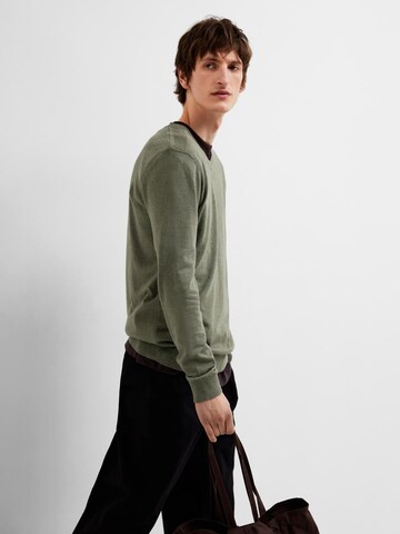 SELECTED HOMME Pulóver 'SLHBerg' - zöld