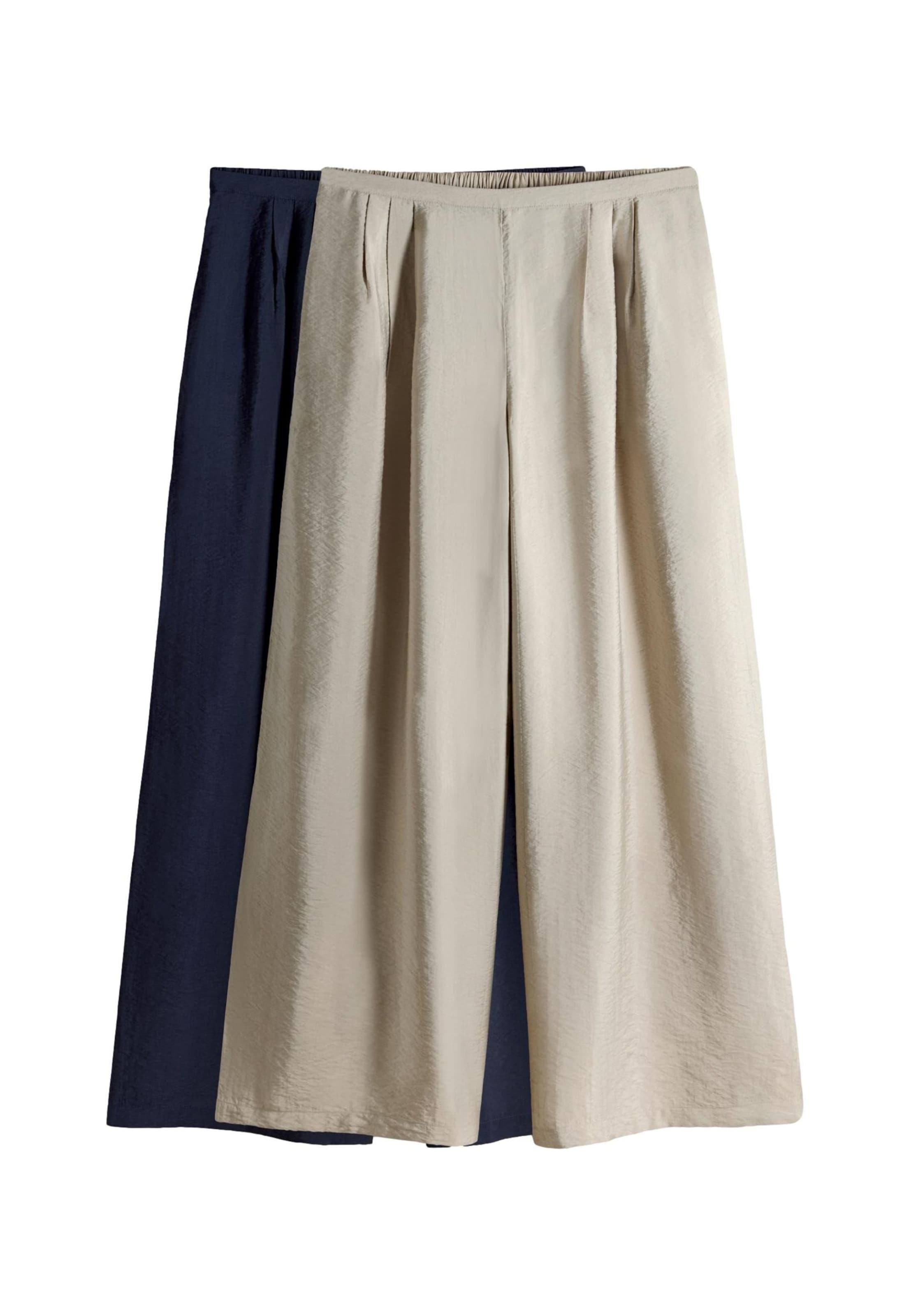 The Set Nohavice - krémová / námornícka modrá, Produkt