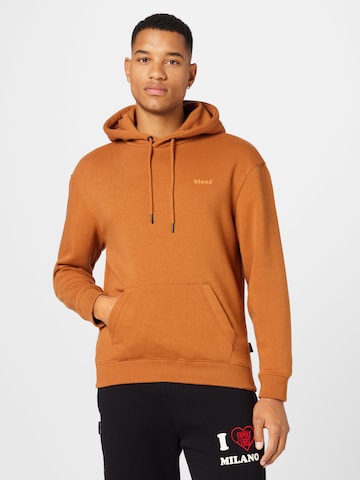 BLEND Sweatshirt 'NAFTALI' in Brown: front