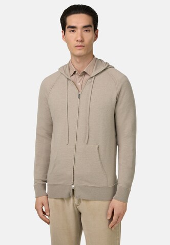 Boggi Milano Knit cardigan in Grey: front