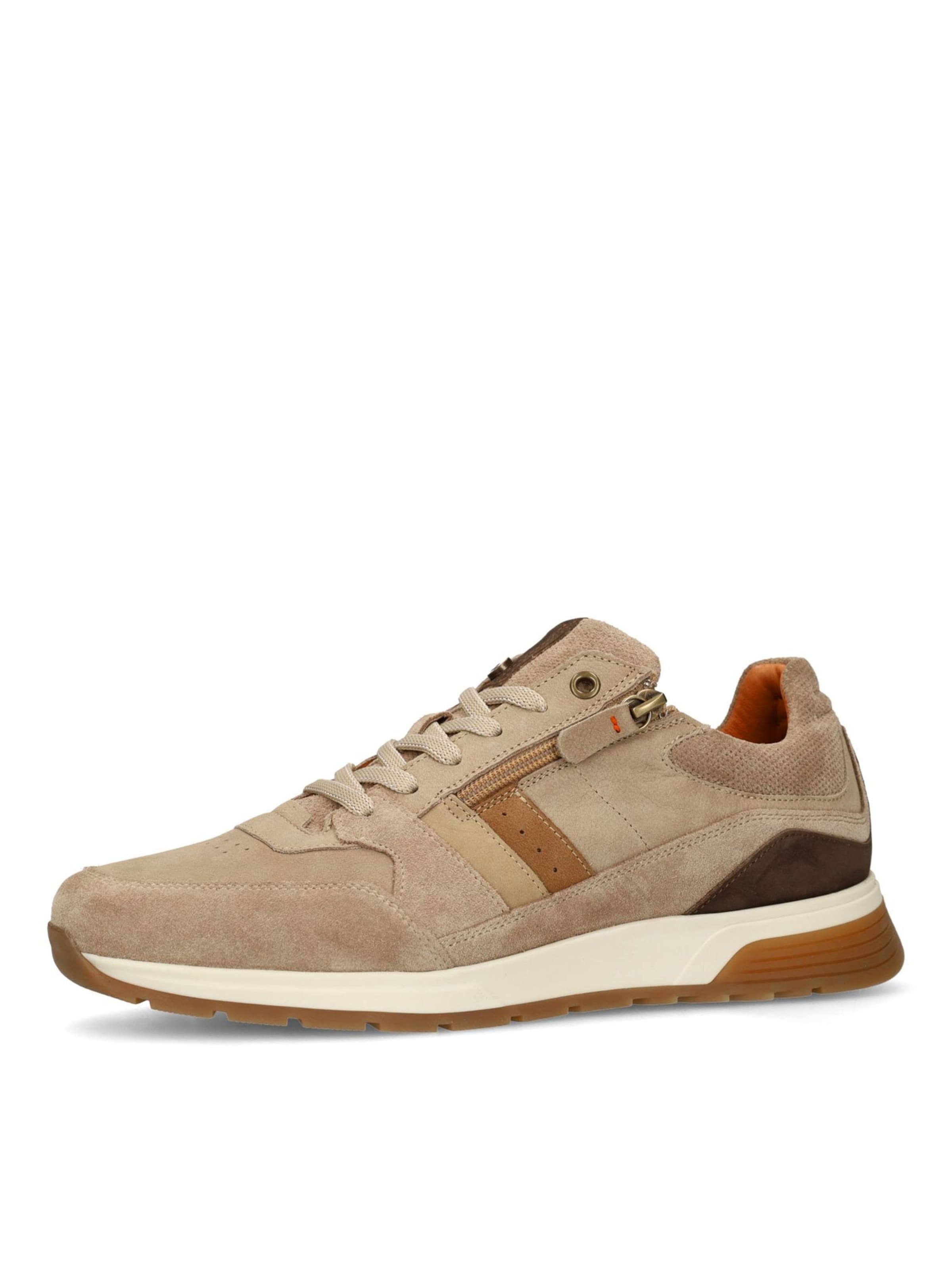 Baskets basses no stress en beige : devant