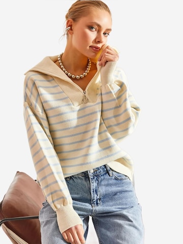 Pull-over 'Pullover' Bianco Lucci en beige