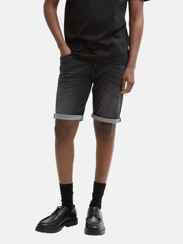 TOM TAILOR DENIM Slim fit Jeans 'Piers' in Black: front