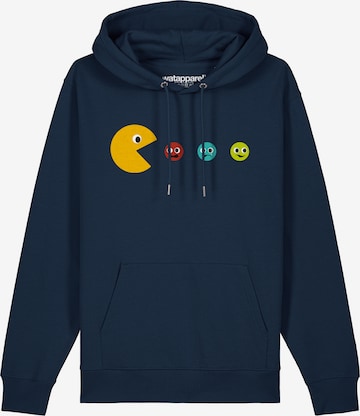 Sweat-shirt ' Pacmännchen ' Watapparel en bleu : devant