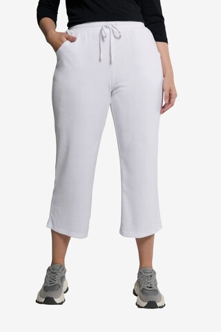 Ulla Popken Boot cut Pants in White: front