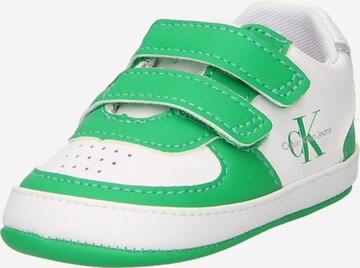 Baskets Calvin Klein Jeans en vert : devant