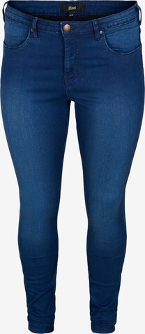 Zizzi Jeans 'Amy' in Blauw: voorkant